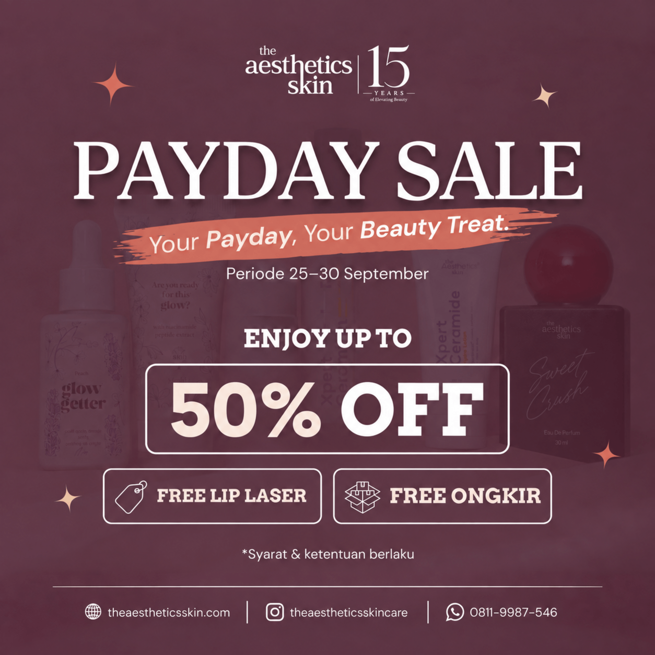 Promo Payday Sale The Aesthetics Skin hingga 50 persen