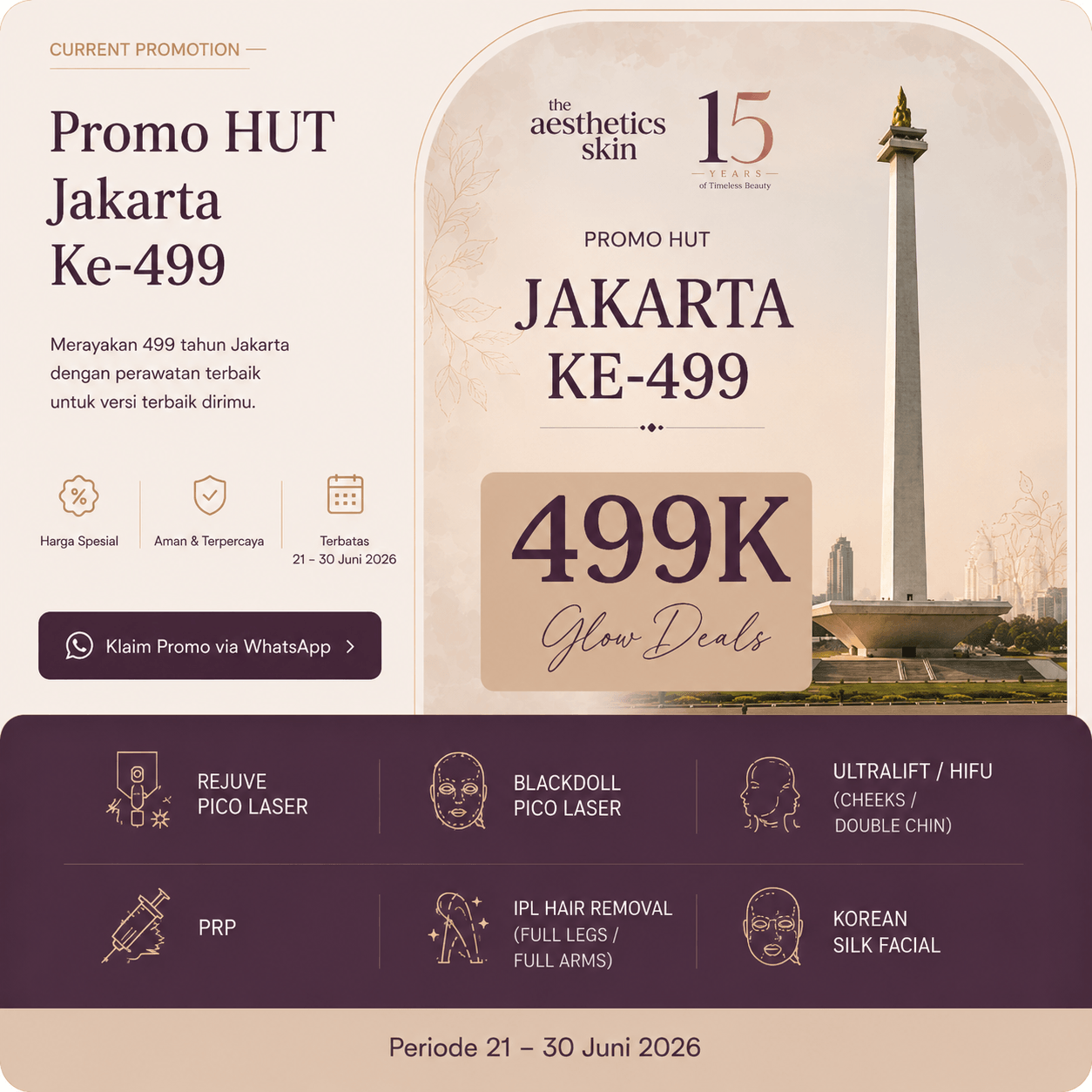 Promo HUT Jakarta Ke-499 The Aesthetics Skin