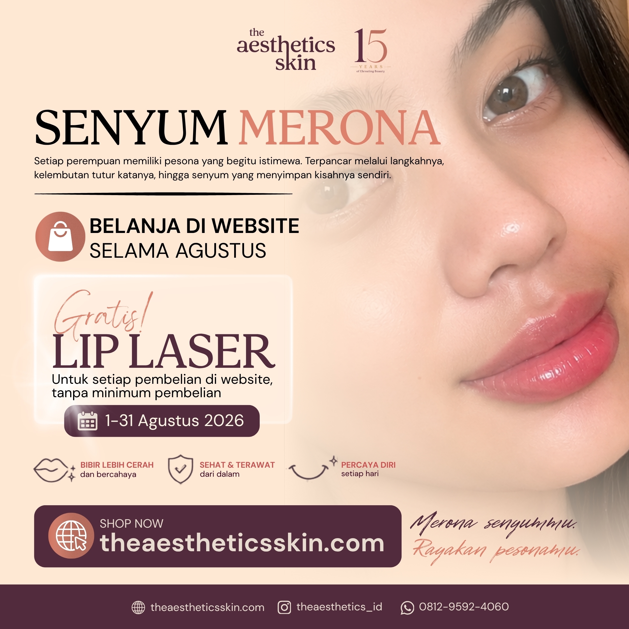 Senyum Merona dari The Aesthetics Skin